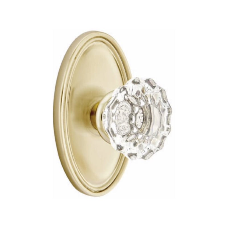 Emtek Astoria Knob Concealed Screws With Oval Rosette
