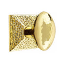 Emtek Hammered Egg Knob Concealed Screws With Hammered Rosette