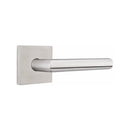 Emtek Tubular Stainless Steel Stuttgart Lever Concealed Screws with Square Rosette