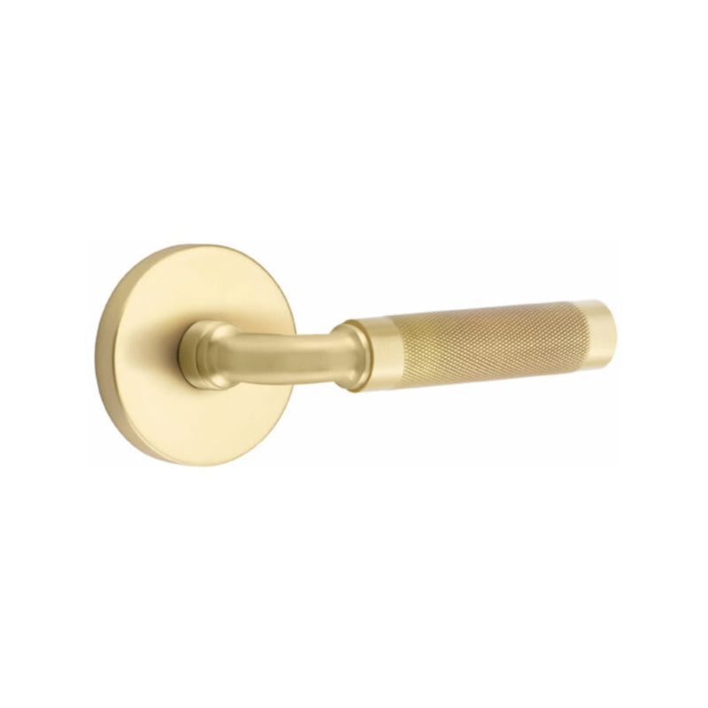 Emtek Select R-BAR Knurled Lever with Disk Rosette