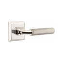 Emtek Select R-BAR Straight Knurled Lever with Quincy Rosette