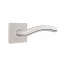 Emtek Tubular Stainless Steel Dresden Lever with Square Rosette