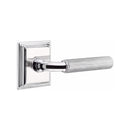 Emtek Select R-BAR Straight Knurled Lever Concealed Screws with Wilshire Rosette