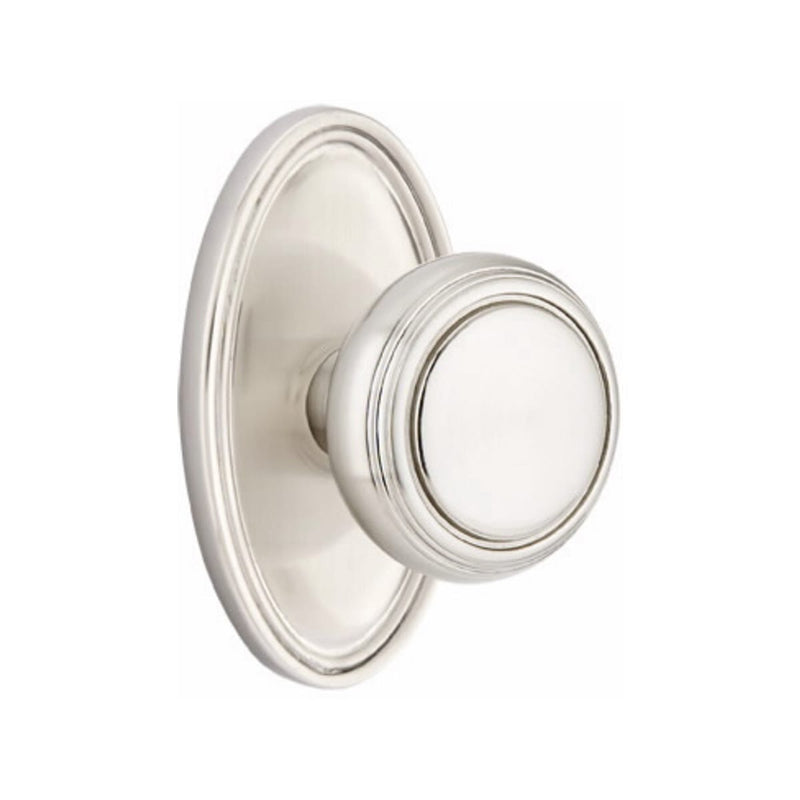 Emtek Norwich Knob Concealed Screws With Oval Rosette