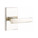 EMTEK Geneva Lever Concealed Screws  with Modern Rectangular Rosette