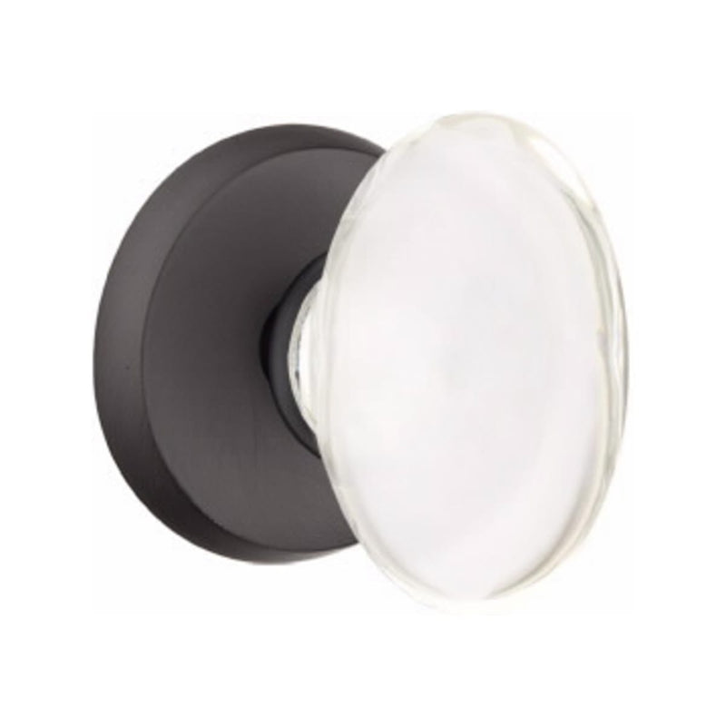 Emtek Glass Hampton Knob Concealed Screws with