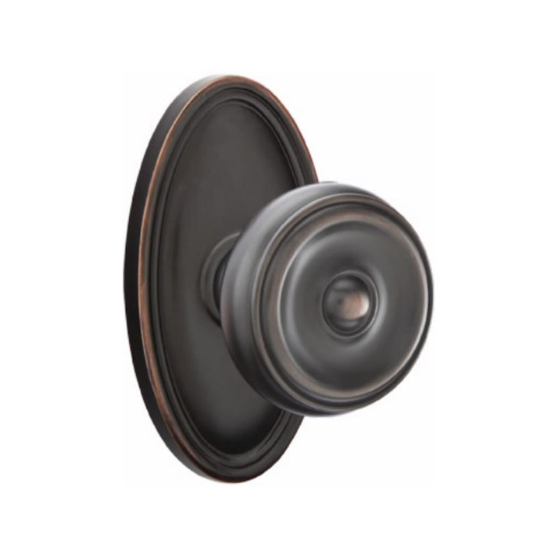 Emtek Waverly Knob Concealed Screws With Oval Rosette