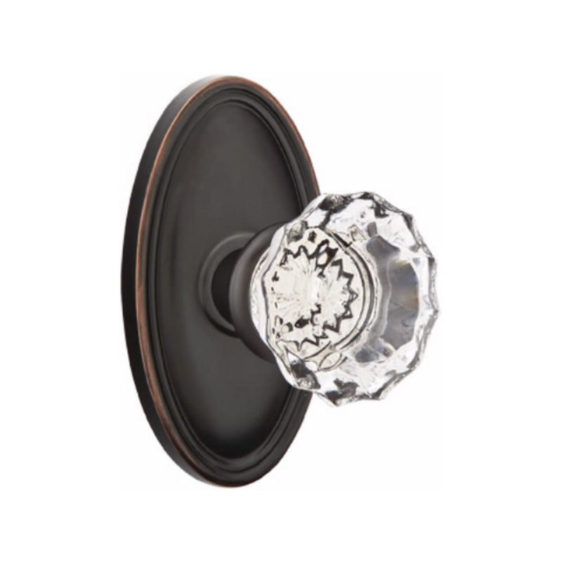 Emtek Astoria Knob Concealed Screws With Oval Rosette