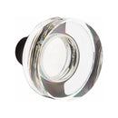 Emtek Dummy Adelaide Mortise Handleset with Modern Disc Glass Knob
