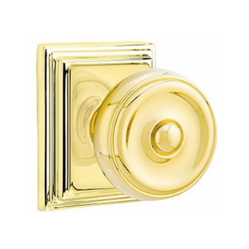 Emtek Waverly Knob With Wilshire Rosette