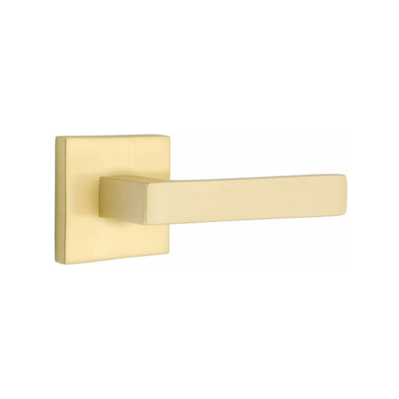 EMTEK Dumont Lever Concealed Screws with Square Rosette