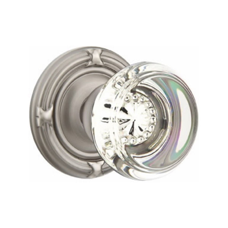 Emtek Georgetown Knob Concealed Screws With Ribbon & Reed Rosette