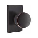 Emtek Laurent Knob Concealed Screws with Modern Rectangular Rosette