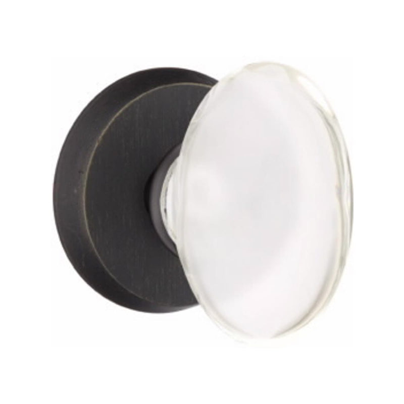 Emtek Glass Hampton Knob Concealed Screws with
