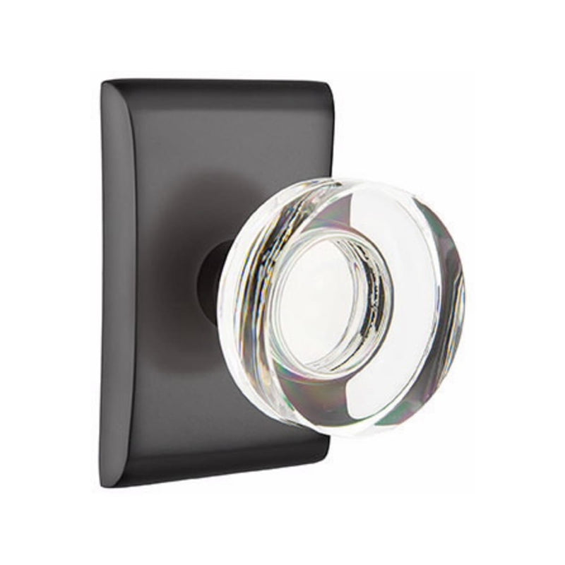 Emtek Modern Disc Knob Concealed Screws with Neos Rosette