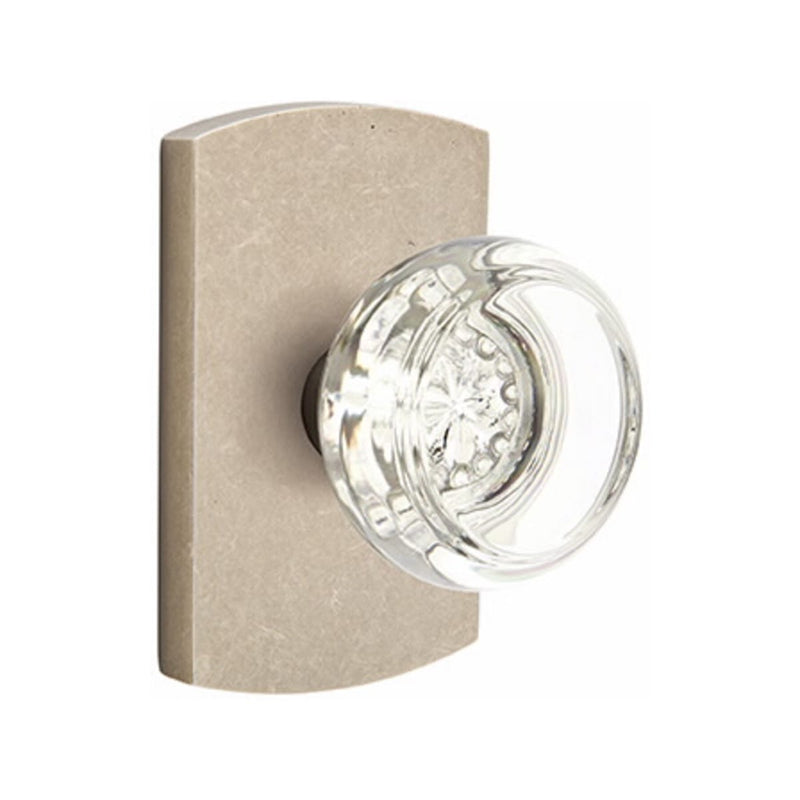 Emtek Glass Georgetown Knob Concealed Screws with