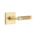 Emtek Select R-BAR Knurled Lever Concealed Screws with Square Rosette