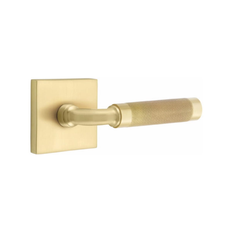 Emtek Select R-BAR Knurled Lever with Square Rosette