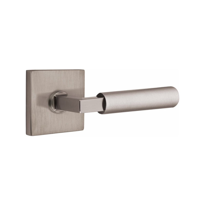 Emtek Select L-Square Smooth Lever Concealed Screws  with Square Rosette