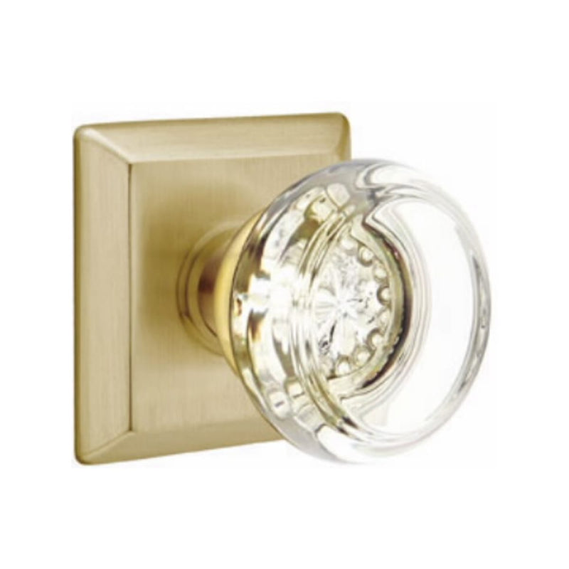 Emtek Georgetown Knob Concealed Screws With Quincy Rosette