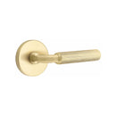 Emtek Select R-BAR Straight Knurled Lever with Disk Rosette