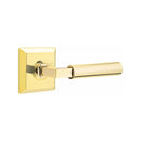 Emtek Select L-Square Smooth Lever Concealed Screws with Quincy Rosette