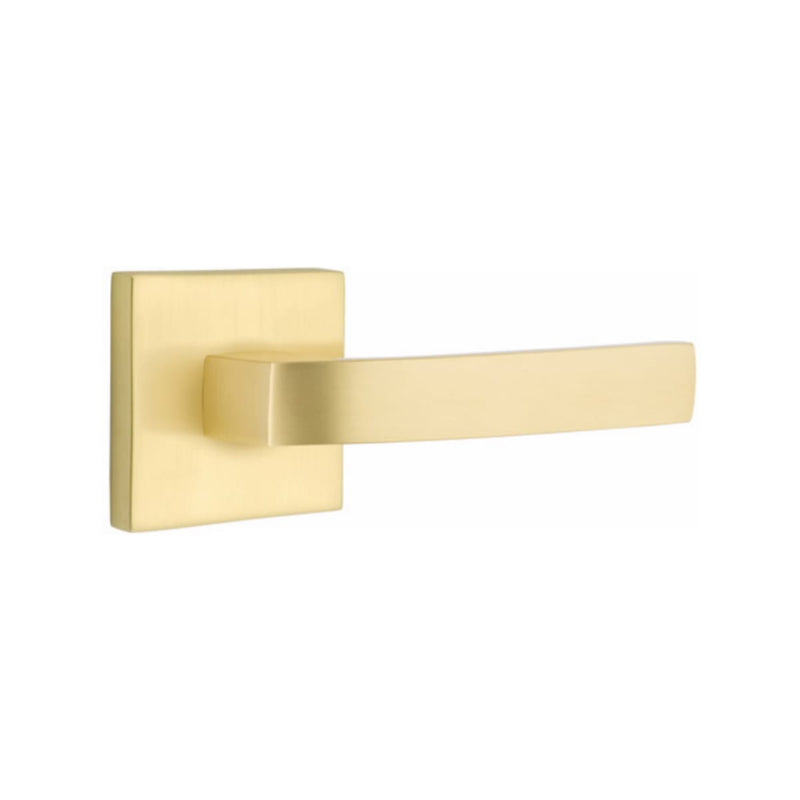 EMTEK Breslin Lever Concealed Screws with Square Rosette