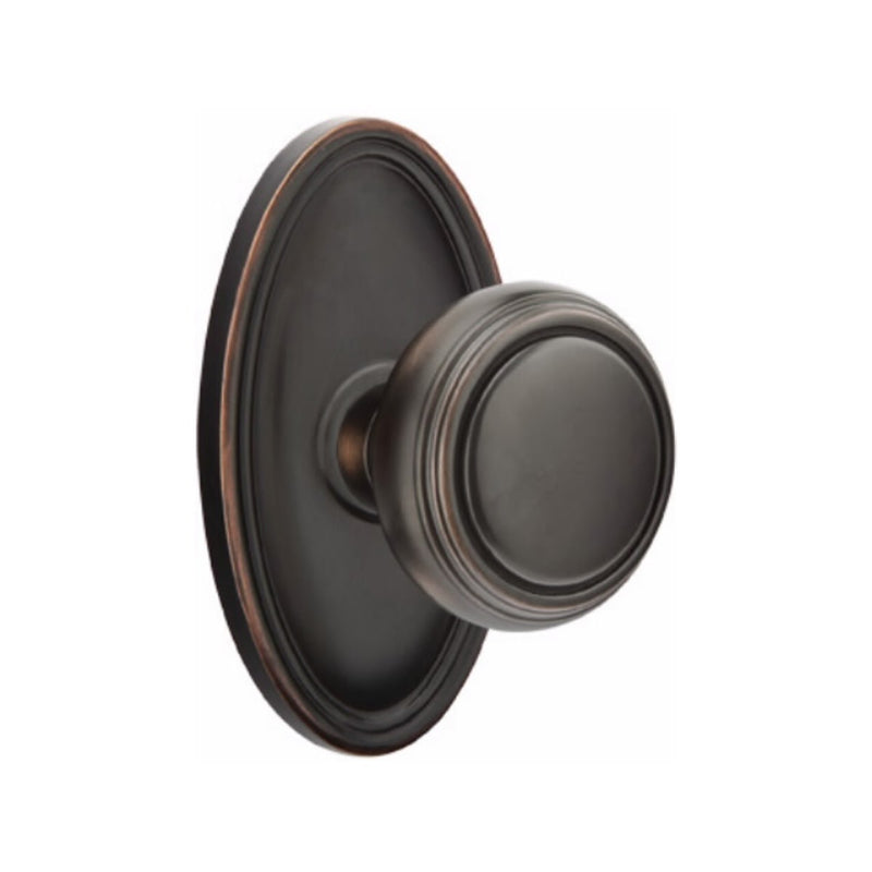 Emtek Norwich Knob Concealed Screws With Oval Rosette