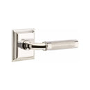 Emtek Select R-BAR Knurled Lever Concealed Screwswith Wilshire Rosette