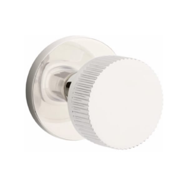 Emtek Select Conical Knurled Knob Concealed Screws with Disk Rosette