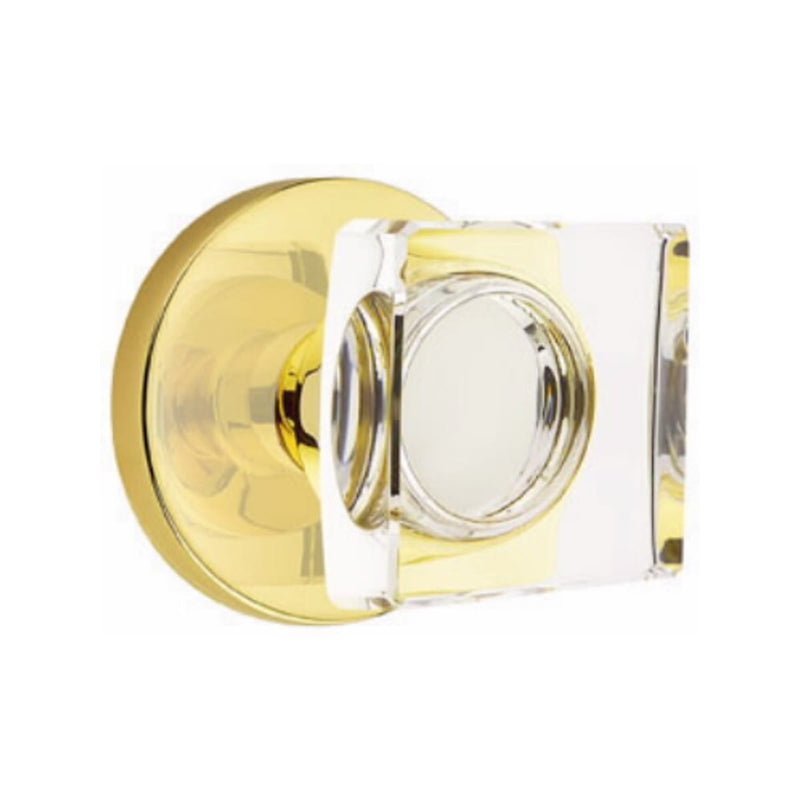 Emtek Modern Square Knob Concealed Screws with Disk Rosette