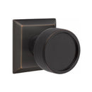 Emtek Select Conical Knurled Knob with Quincy Rosette