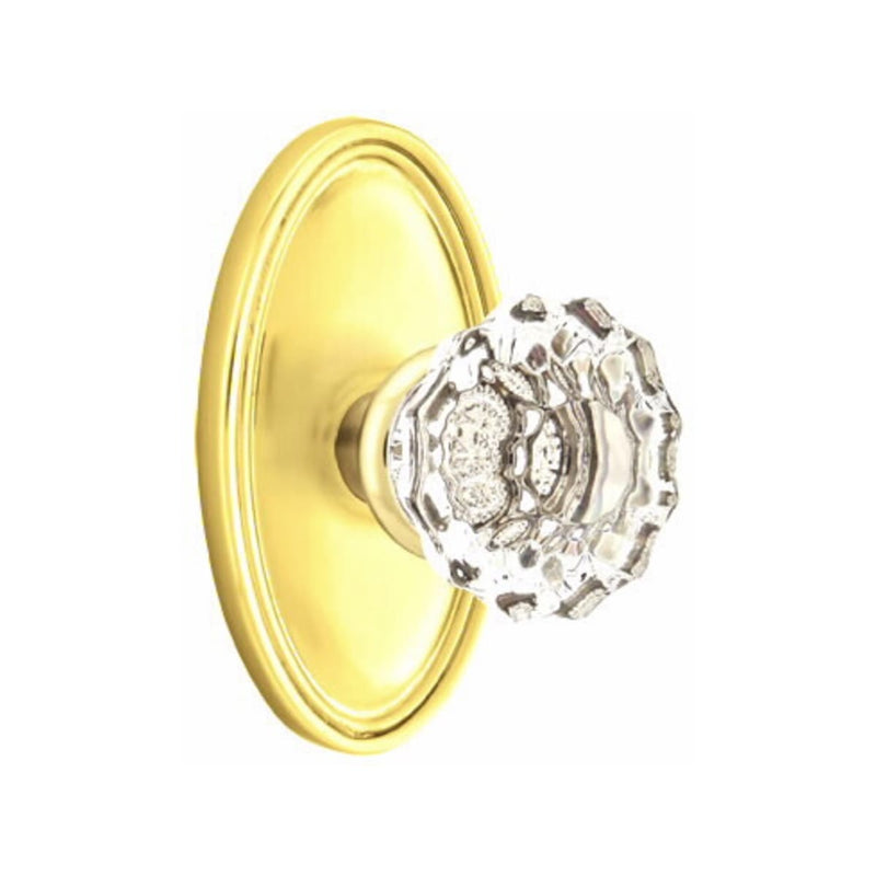 Emtek Astoria Knob Concealed Screws With Oval Rosette