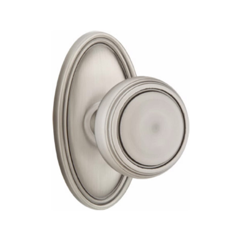 Emtek Norwich Knob Concealed Screws With Oval Rosette