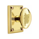 Emtek Hammered Egg Knob Concealed Screws With Arts & Crafts Rosette