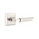 Emtek Select L-Square Knurled Lever Concealed Screws with Quincy Rosette