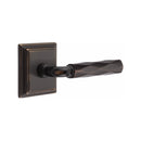 Emtek Select R-BAR Tribeca Lever Concealed Screws with Wilshire Rosette