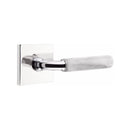 Emtek Select R-BAR White Marble Lever with Square Rosette