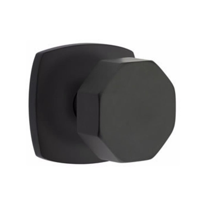 Emtek Octagon Knob Concealed Screws with Urban Modern Rosette