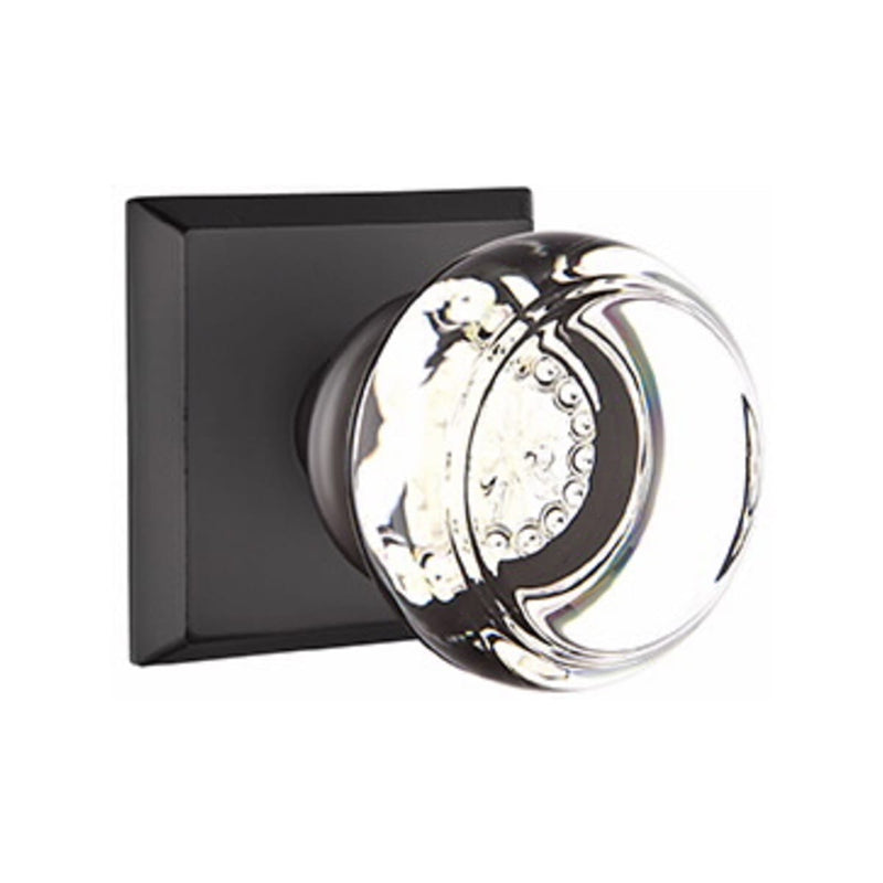 Emtek Glass Georgetown Knob Concealed Screws with
