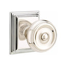 Emtek Waverly Knob Concealed Screws With Wilshire Rosette