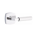 Emtek Select L-Square Faceted Lever with Urban Modern Rosette
