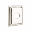 Emtek Select R-BAR Smooth Lever Concealed Screws with Wilshire Rosette