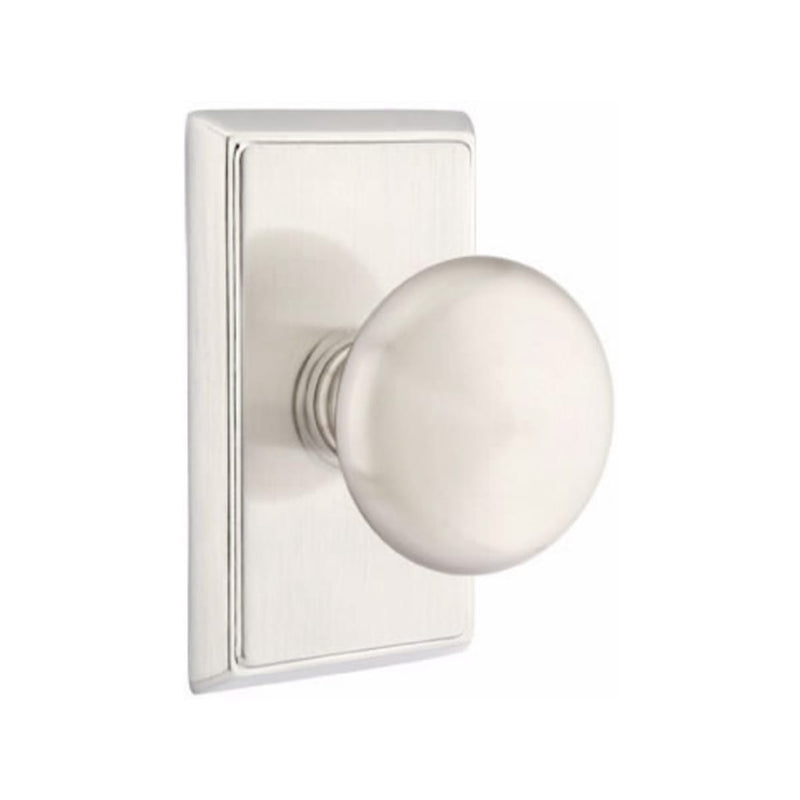 Emtek Providence Knob Concealed Screws With Rectangular Rosette