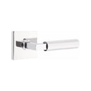 Emtek Select L-Square Faceted Lever with Square Rosette