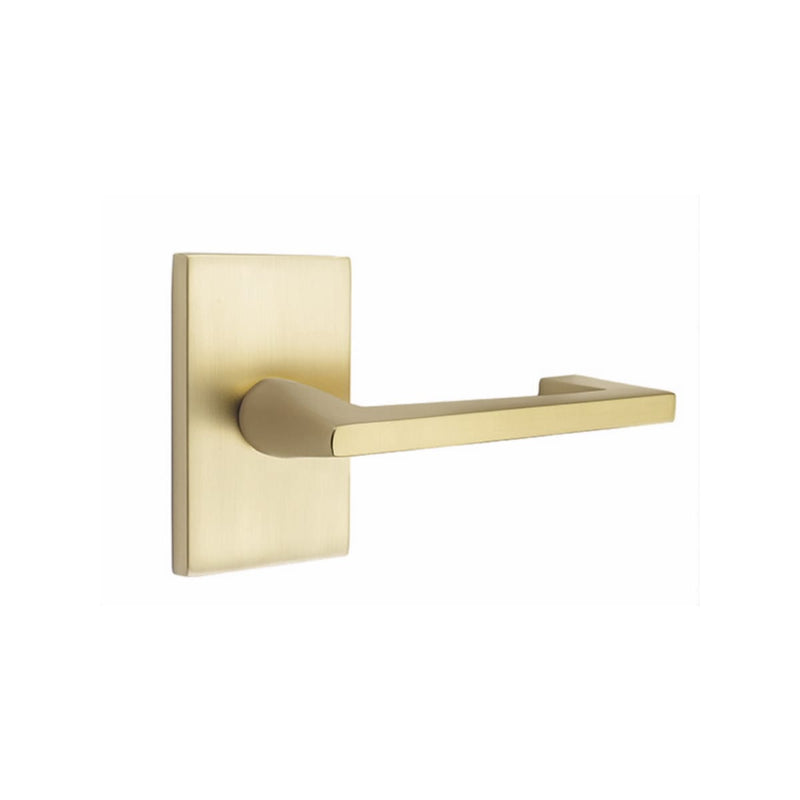 EMTEK Argos Lever Concealed Screws with Modern Rectangular Rosette