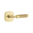 Emtek Select R-BAR Knurled Lever Concealed Screws  with Urban Modern Rosette