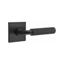 Emtek Select R-BAR Straight Knurled Lever Concealed Screws with Square Rosette