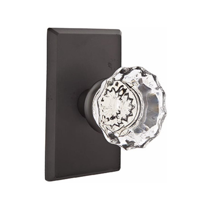 Emtek Glass Astoria Knob Concealed Screws with