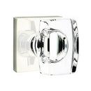 Emtek Windsor Knob Concealed Screws with Square Rosette